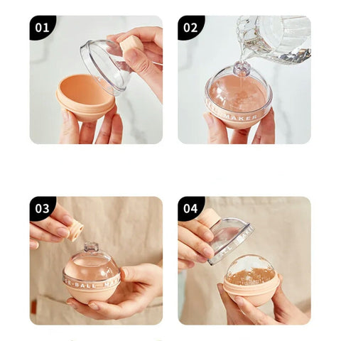 1PC Ice Ball Maker Mold 2.5 Inches 1PC Ice Ball Maker Mold 2.5 Inches