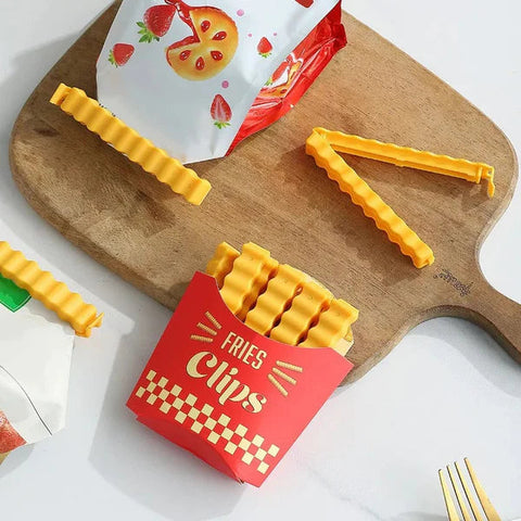 Magnetic French Fries Style Food Sealing Clips (12pcs) Magnetic French Fries Style Food Sealing Clips (12pcs)