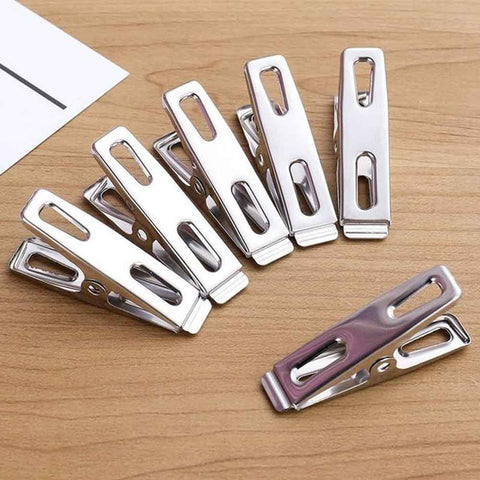 12Pcs Clothes Pegs Stainless Steel 12Pcs Clothes Pegs Stainless Steel