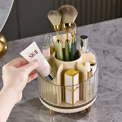 New Portable Makeup Brushes Holder 360° Rotating Desk Makeup Organizer New Portable Makeup Brushes Holder 360° Rotating Desk Makeup Organizer
