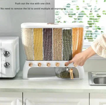 6 Compartment Cereal Dispenser Storage Organizer 6 Compartment Cereal Dispenser Storage Organizer