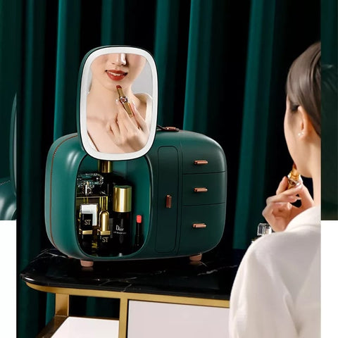 Luxury LED Vanity Mirror Makeup Organizer with Drawers Luxury LED Vanity Mirror Makeup Organizer with Drawers