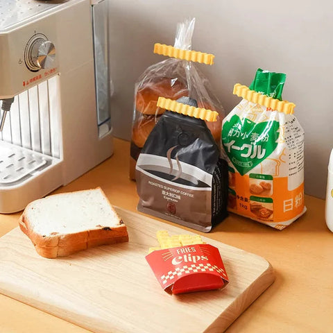 Magnetic French Fries Style Food Sealing Clips (12pcs) Magnetic French Fries Style Food Sealing Clips (12pcs)
