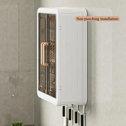 Wall Mounted Storage Cabinet - 3 Layer Punch Free Organizer Rack Wall Mounted Storage Cabinet - 3 Layer Punch Free Organizer Rack