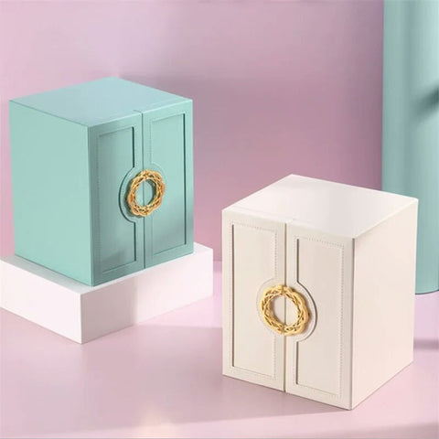 Multilayer Leather Drawer Jewellery Organizer Multilayer Leather Drawer Jewellery Organizer