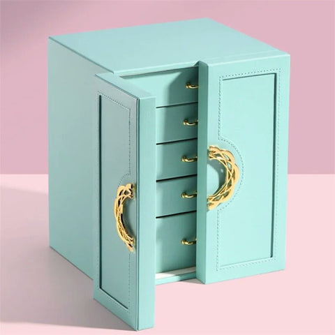 Multilayer Leather Drawer Jewellery Organizer Multilayer Leather Drawer Jewellery Organizer