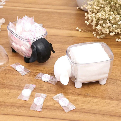 Cosmetic Cotton Storage Box Sheep Shaped Cosmetic Cotton Storage Box Sheep Shaped