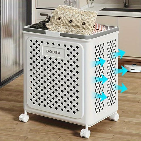 Large Capacity Movable Folding laundry Basket Large Capacity Movable Folding laundry Basket