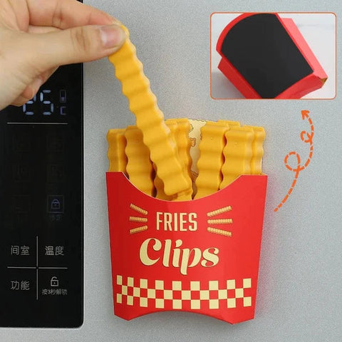 Magnetic French Fries Style Food Sealing Clips (12pcs) Magnetic French Fries Style Food Sealing Clips (12pcs)