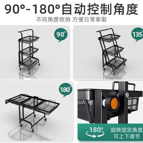 3-Tier Kitchen Fruits And Vegetables Folding Storage Rack 3-Tier Kitchen Fruits And Vegetables Folding Storage Rack