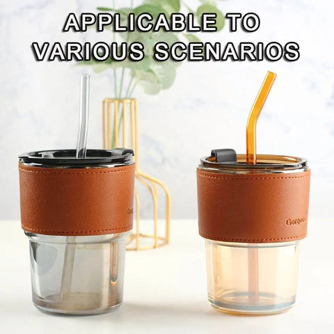 Stylish and Reusable Coffee Mug (450ml) Glass Tumbler Stylish and Reusable Coffee Mug (450ml) Glass Tumbler