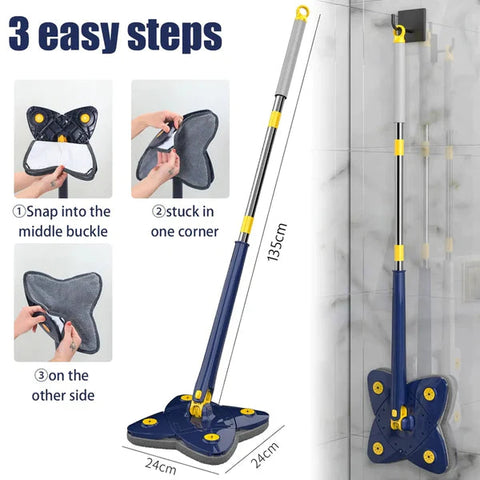 Rotatable 4 Leaf Twist Mop Rotatable 4 Leaf Twist Mop