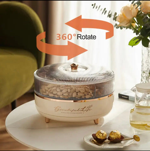 Luxury 5 Grid Dry Fruit Rotating Tray Luxury 5 Grid Dry Fruit Rotating Tray