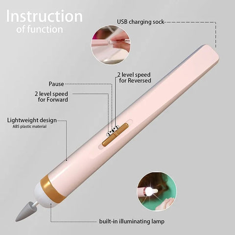 5 in 1 Electric Nail Drill Kit, Rechargeable Cordless Manicure Kit 5 in 1 Electric Nail Drill Kit, Rechargeable Cordless Manicure Kit