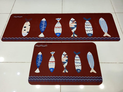 2Pcs Set Kitchen Floor Mat Non Slip 2Pcs Set Kitchen Floor Mat Non Slip