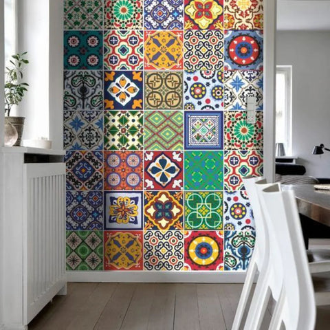 12 PCS Home Decor Tile Stickers Self Adhesive 12 PCS Home Decor Tile Stickers Self Adhesive