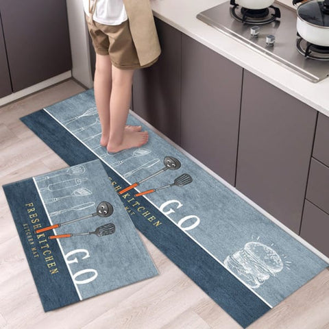 2Pcs Set Kitchen Floor Mat Non Slip 2Pcs Set Kitchen Floor Mat Non Slip