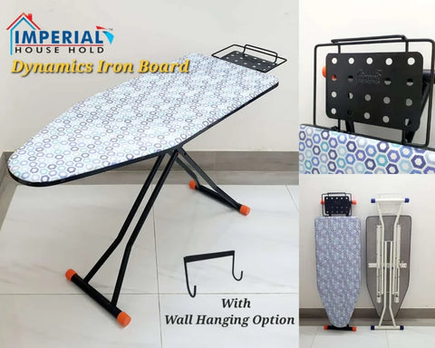 Foldable Deluxe Ironing Board with Big Steam Iron Station Holder Foldable Deluxe Ironing Board with Big Steam Iron Station Holder