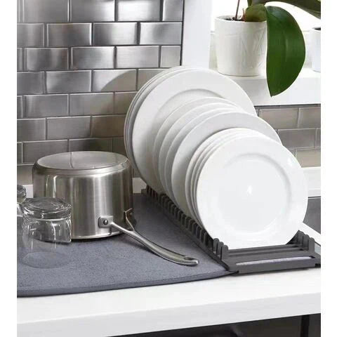 Multipurpose Drain Mat with Dish Stand Multipurpose Drain Mat with Dish Stand