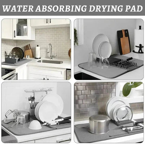Multipurpose Drain Mat with Dish Stand Multipurpose Drain Mat with Dish Stand