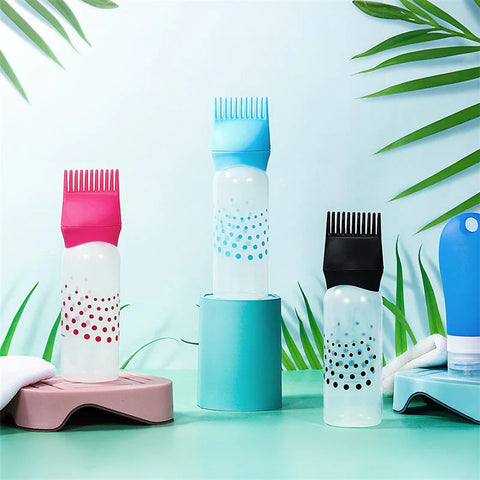 Hair Oil Comb Bottle Hair Oil Comb Bottle