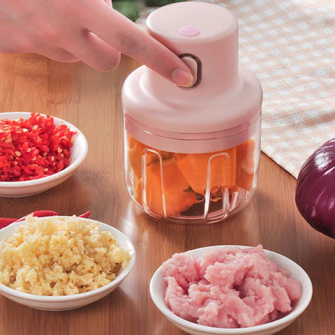 Wireless Mini Electric Garlic Food Chopper LARGE Wireless Mini Electric Garlic Food Chopper LARGE