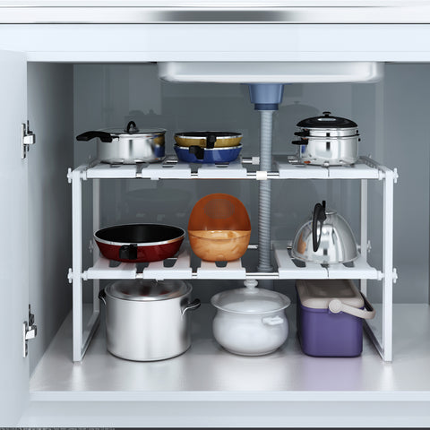 Under Sink Shelf – Expandable Under Sink Shelf – Expandable