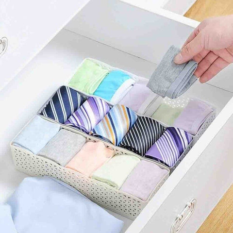 Socks Organizer 5 Grid Storage Basket Socks Organizer 5 Grid Storage Basket