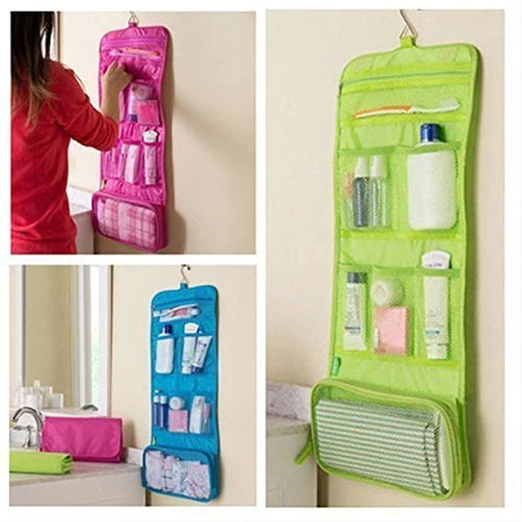 Foldable Hanging Toiletry Storage Bag Foldable Hanging Toiletry Storage Bag