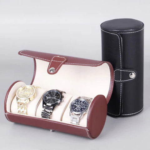 3 Slot Travel Watch Box PU Leather Case Organizer (Premium) 3 Slot Travel Watch Box PU Leather Case Organizer (Premium)