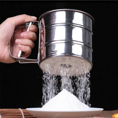 Flour Filter Stainless Steel - With Handle & Smooth Filter Flour Filter Stainless Steel - With Handle & Smooth Filter