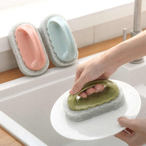 Multipurpose Sponge Brush With Easy Handle Multipurpose Sponge Brush With Easy Handle
