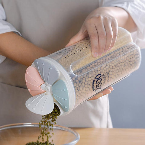 4 Grid Food Cereal Container Jar 2500Ml 4 Grid Food Cereal Container Jar 2500Ml