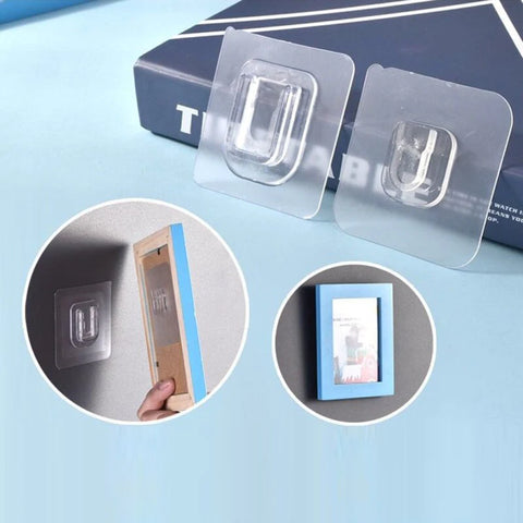 5 Pc Double-Sided Adhesive Wall Hooks 5 Pc Double-Sided Adhesive Wall Hooks