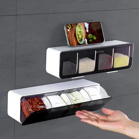 KITCHEN WALL-MOUNTED SEASONING SPICE RACK KITCHEN WALL-MOUNTED SEASONING SPICE RACK
