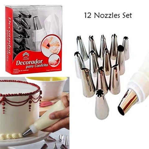 Cake Decorating Set 12 Pcs Nozzles Cake Decorating Set 12 Pcs Nozzles