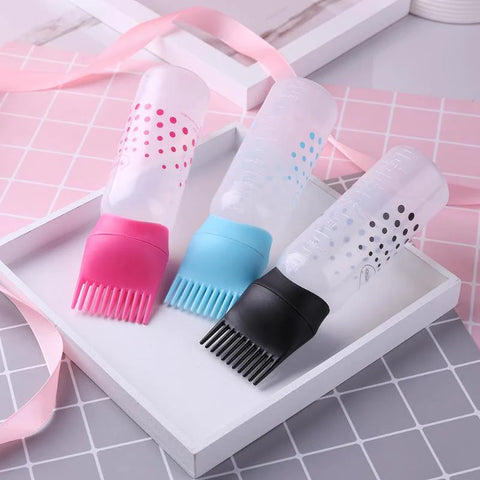 Hair Oil Comb Bottle Hair Oil Comb Bottle