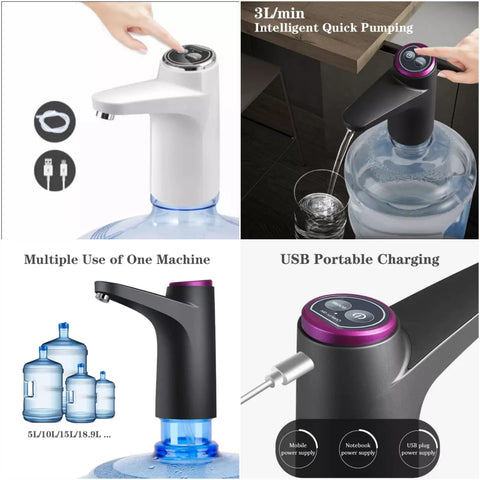 Auto Portable USB Wireless Electric Water Pump Bottle Dispenser Auto Portable USB Wireless Electric Water Pump Bottle Dispenser