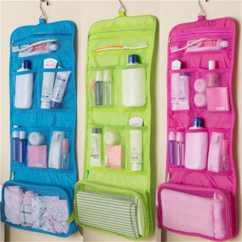 Foldable Hanging Toiletry Storage Bag Foldable Hanging Toiletry Storage Bag