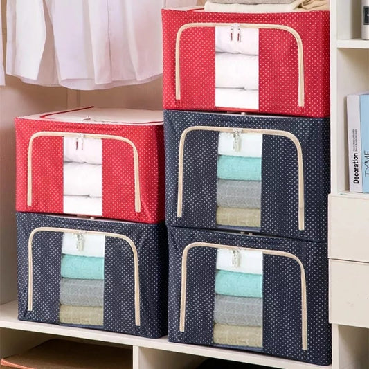 Folding Storage Box For Clothes - 55 Ltr