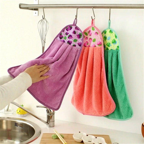 Hanging Kitchen Towel Small Soft Dish Towel Cloth for Kitchen Bathroom Use Hanging Kitchen Towel Small Soft Dish Towel Cloth for Kitchen Bathroom Use
