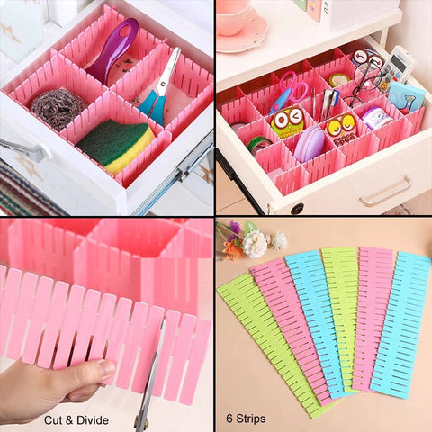 Drawer Divider 4 Strips Adjustable Drawer Organizer Drawer Divider 4 Strips Adjustable Drawer Organizer