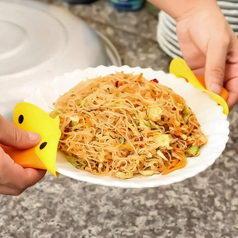 Silicone Mini Pot Holder Duck Shape Silicone Mini Pot Holder Duck Shape