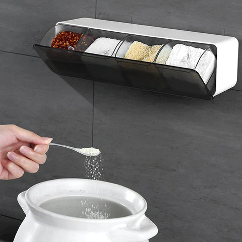 KITCHEN WALL-MOUNTED SEASONING SPICE RACK KITCHEN WALL-MOUNTED SEASONING SPICE RACK