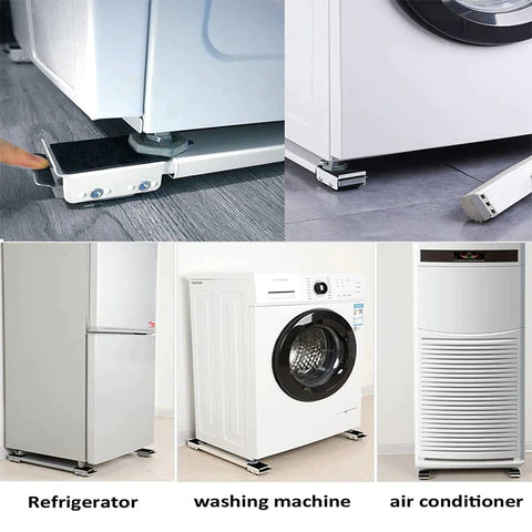 Washing Machine/Refrigerator Base Stand 45-70cm Adjustable Movable Free Installation Rack (Load 300Kg) Washing Machine/Refrigerator Base Stand 45-70cm Adjustable Movable Free Installation Rack (Load 300Kg)