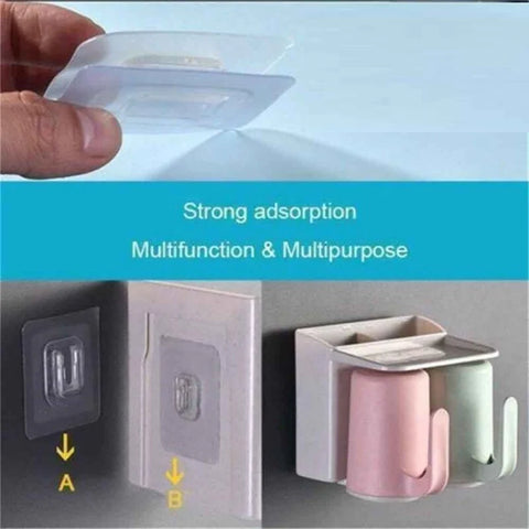 5 Pc Double-Sided Adhesive Wall Hooks 5 Pc Double-Sided Adhesive Wall Hooks