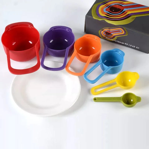 6 Pieces Measuring Spoons Cups With Scale 6 Pieces Measuring Spoons Cups With Scale
