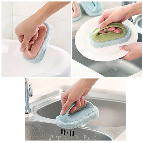 Multipurpose Sponge Brush With Easy Handle Multipurpose Sponge Brush With Easy Handle