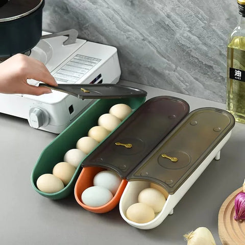 Automatic Rolling Egg Fridge Storage Organization Container Automatic Rolling Egg Fridge Storage Organization Container