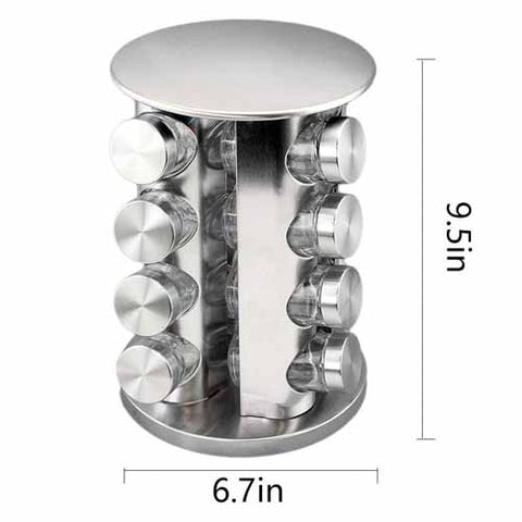 Spice Carousel 16 Bottles Revolving Spice Carousel 16 Bottles Revolving